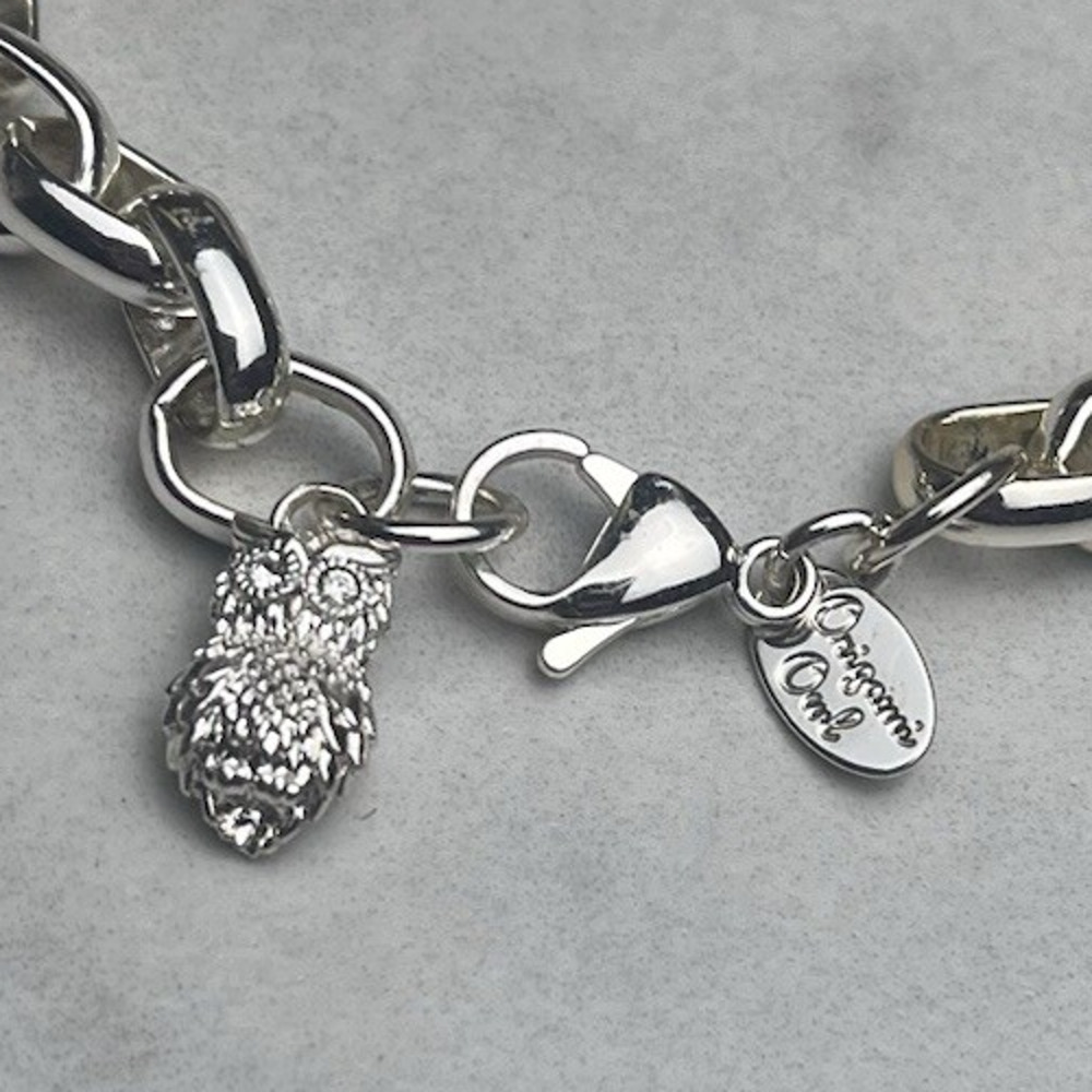Origami Owl Silver Tone Bracelet -Mom Heart Charm - Holy Bible - Wine - Letter C - Picture 7 of 7